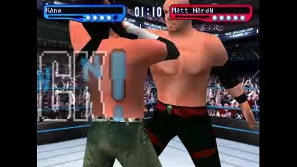 Kane Vs Matt Hardy smackdown for ps1 my gameplay
