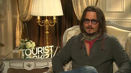 Johnny Depp dicusses his new film The Tourist