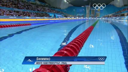 Олимпийски игри 2012 - Плуване Мъже 100 метра свободен стил Финал