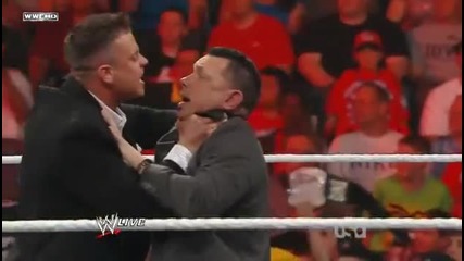 Wwe Raw 30/05/11 Alex riley Пак нацаква miz и Michael cool