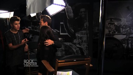 Justin Bieber and Ryan Seacrest Behind the Scenes on Rock Center - uget