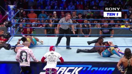 The New Day vs. Kevin Owens & Sami Zayn - Lumberjack Match: SmackDown LIVE, 21 November, 2017