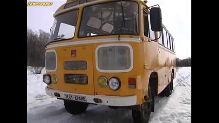 Паз 672 + шаси от Газ 66 = Паз 3201 - тест драйв