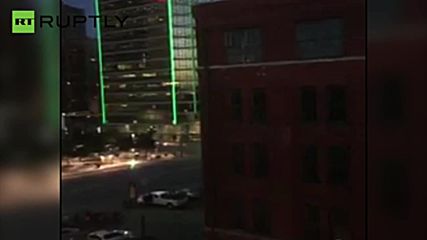Automatic Gunfire Rings Out in Dallas City Center During Sniper Shooting