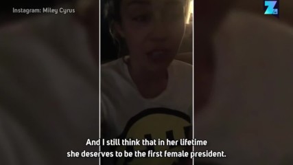 Miley Cyrus is in tears after Trump's win