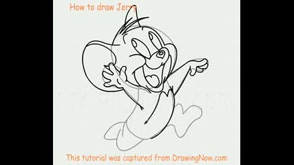 How to draw Jerry - Как да нарисуваме Джери