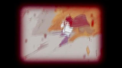 Sasuke Brushed In Red Living In Black And White 