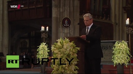 Germany: President Gauck pays tribute at Germanwings memorial service