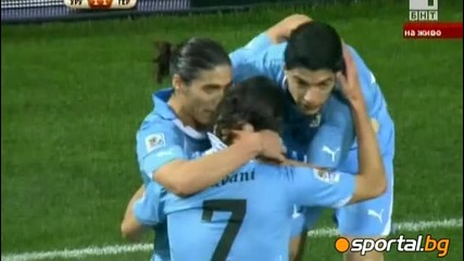 Уругвай - Германия 1:1 на полувремето 