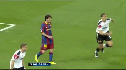 Финтът на Меси, който съкруши Нани и помогна за 3-ят гол на Барселона! Vbox7