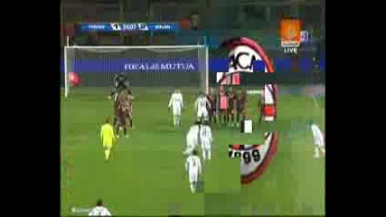 23.11.08 Torino 2 - 2 Milan Ronaldinho Goal