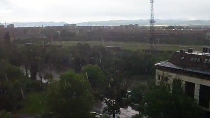 Силен дъжд в София 19.6.2014