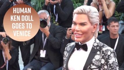 Human Ken doll tries to redeem himself at Venice after Big Brother fiasco