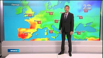 Прогноза за времето (31.10.2014 - обедна)