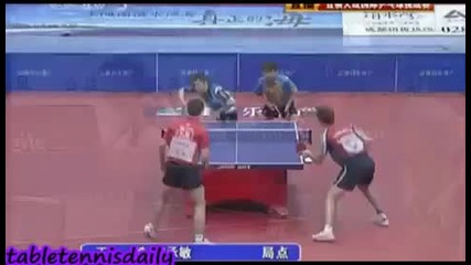 Ma Long & Timo Boll vs Wang Hao & Ryu Seung Min