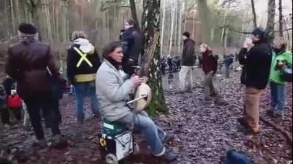 Блокада на Железопътна линия от Грийнпийс 
