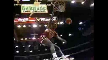nba all star 1988, slam dunk Michael Jordan