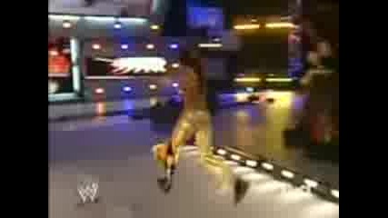 Jeff Hardy beats Umaga with a chair 