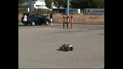 Rc Car Wheelie .wmv