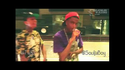 Soulja Boy & Tyga - Be Quite [in studio performance] [ Music Video ]