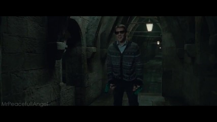 Neville Longbottom Kills Scabior (snatcher) with a gun!