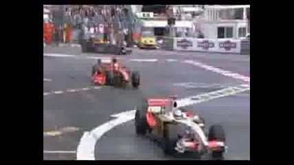 F1 Monaco Gp - Raikkonen Wipes Out Sutil
