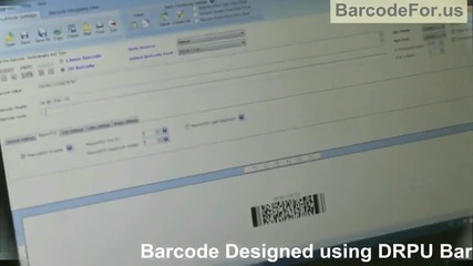 Print 2d barcode label using thermal printer