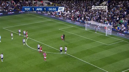 Toтнъм 1 - 2 Арсенал Гол от дузпа на Насри Карлинг Къп 21.09.2010 