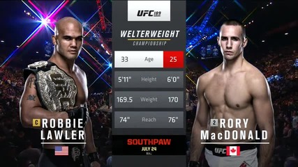 Robbie Lawler vs Rory Macdonald (ufc 189, 11.07.2015)