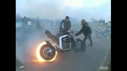 Awesome Motorcycle Burnout