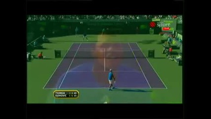 1/4 finale Djokovic Vs Tconga