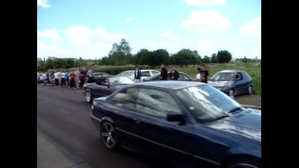 Bmw 320 coupe vs Bmw 323 cabrio фал старт