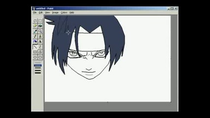 Draw Sasuke In Paint