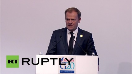Turkey: Donald Tusk talks Paris attacks and ‘terrorist financing’ at G20