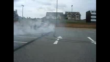 BMW E60 M5 Burnout