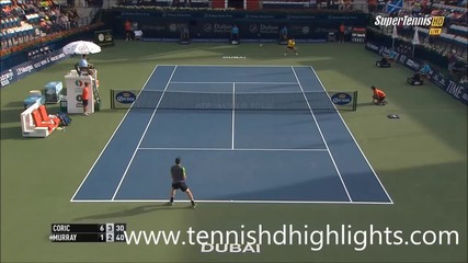 Borna Coric vs Andy Murray - Dubai 2015