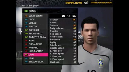 Pes 2010 Лица - Бразилия 