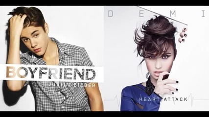 Justin Bieber and Demi Lovato - Boyfriend Attack [mash-up]