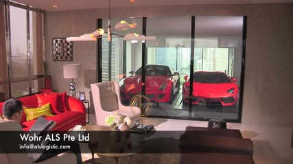 Ferrari и Lamborghini в хола - Едно не лошо интериорно решение