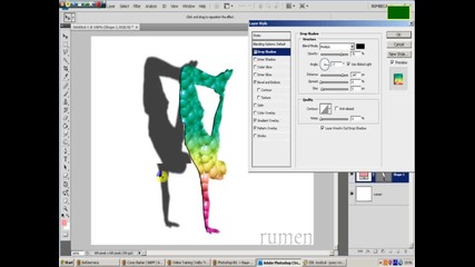 photoshop cs4, лесна работа със градиент и сянка