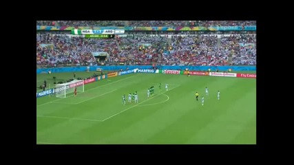 Mondial 2014 Нигерия - Аржентина 3 гола