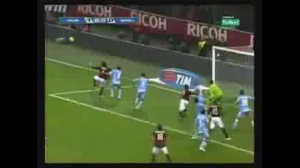 Ac Milan Vs Napoli Ronaldinho Freekick Goal 1 - 0