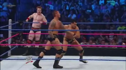 Шеймъс и Ренди Ортън побеждават Долф Зиглър и Дел Рио - Smackdown 21/09/12