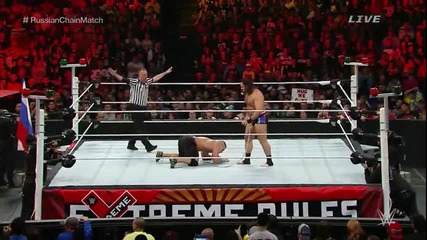 Wwe Extreme Rules 2015 - Jonh Cena срещу Rusev (russian Chain match)