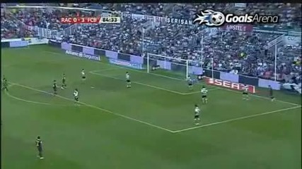 Racing Santander - Barcelona 0 - 3 . 29 08 2010 