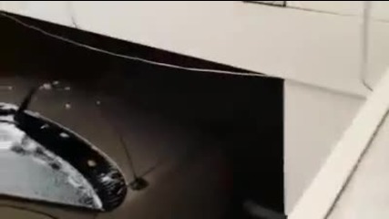 Забавен и неуспешен скок на котка върху покрив