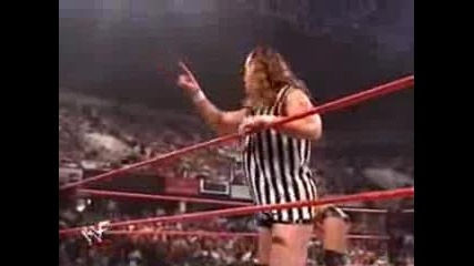60 Minute Ironman Match Triple H Vs The Rock - Специален Съдия - Shawn Michaels 2/4