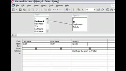 Access - Parameter Query.avi