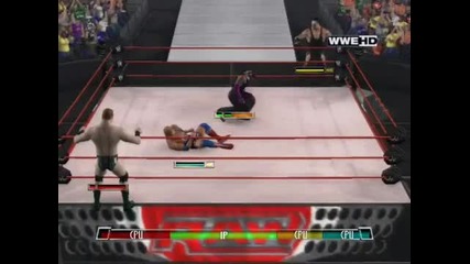 Jeff Hardy & Sheamus vs. The Undertaker & Kurt Angle - Wwe 11