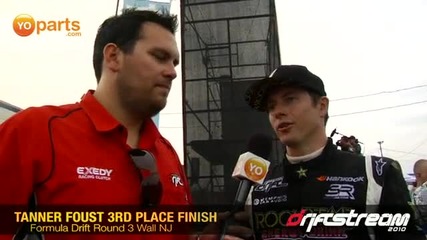 Tanner Foust on his 3rd place win in Wall Nj Formula Drift 